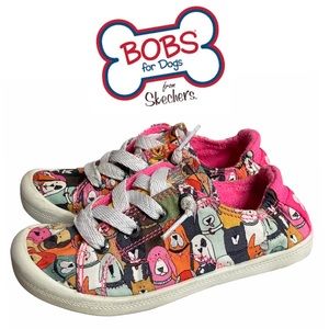 Skechers Lil Bobs Beach Bingo Dog Sneakers Size 12